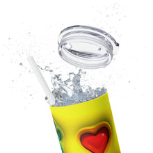 Load image into Gallery viewer, Yellow Dog Mom Skinny Tumbler with Straw, 20oz