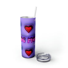 Load image into Gallery viewer, Purple Dog Mom Skinny Tumbler with Straw, 20oz