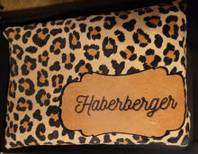 Load image into Gallery viewer, Personalized Pet Bed | Dog Name Bed | Animal Leopard Print Bed | Soft Fluffy Dog Bed | Comfy Cozy Bed | Washable Dog Bed | Dog Bedding | Cat Bedding