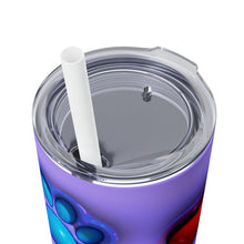 Load image into Gallery viewer, Purple Dog Mom Skinny Tumbler with Straw, 20oz
