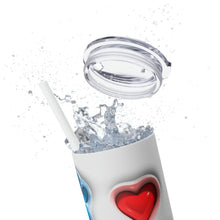 Load image into Gallery viewer, White Dog Mom Skinny Tumbler with Straw, 20oz