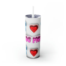 Load image into Gallery viewer, White Dog Mom Skinny Tumbler with Straw, 20oz