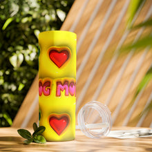Load image into Gallery viewer, Yellow Dog Mom Skinny Tumbler with Straw, 20oz