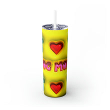 Load image into Gallery viewer, Yellow Dog Mom Skinny Tumbler with Straw, 20oz