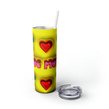 Load image into Gallery viewer, Yellow Dog Mom Skinny Tumbler with Straw, 20oz