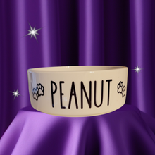 Load image into Gallery viewer, Personalized Ceramic Dog Bowl Cat Bowl
