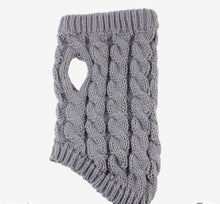 Load image into Gallery viewer, Dog Cat Gray Sweater Vest Knitted Clothes Winter Coat Apparel Pet Costume Puppy