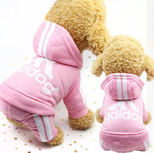 Load image into Gallery viewer, Adidog Sweatshirt Jogger Hoodie Dog Cat Pet Warm Winter Apparel Outfit