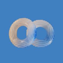 Load image into Gallery viewer, Glow In The Dark Donut Squeaky Dog Toy