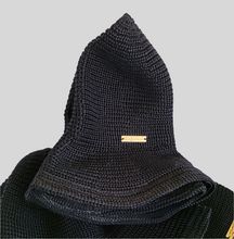 Load image into Gallery viewer, Casual Black Knit Bucket Hat Adjustable