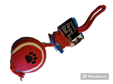 Load image into Gallery viewer, Jumbo Tennis Ball with Rope Dog Toy