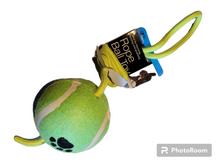 Load image into Gallery viewer, Jumbo Tennis Ball with Rope Dog Toy