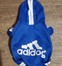 Load image into Gallery viewer, Adidog Dog Cat Sweatshirt Hoodie Jogger Blue