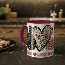 Load image into Gallery viewer, Personalized Dog Mom Mugs, Peace Love Paws Mug, Custom Name Mug, Dog Cup, Custom Dog Gift, Customized Dog Lover Gift, Gift for her, Dog Mom Gift 11oz