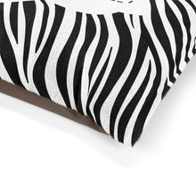 Load image into Gallery viewer, Personalized Pet Bed | Dog Bed | Cat Bedding | Soft Fluffy Dog Bed | Comfy Cozy Bed | Washable Bed | Best Dog Bed | Animal Zebra Print Bed