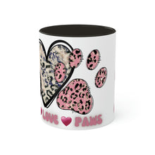 Load image into Gallery viewer, Personalized Dog Mom Mugs, Peace Love Paws Mug, Custom Name Mug, Dog Cup, Custom Dog Gift, Customized Dog Lover Gift, Gift for her, Dog Mom Gift 11oz