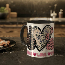 Load image into Gallery viewer, Personalized Dog Mom Mugs, Peace Love Paws Mug, Custom Name Mug, Dog Cup, Custom Dog Gift, Customized Dog Lover Gift, Gift for her, Dog Mom Gift 11oz
