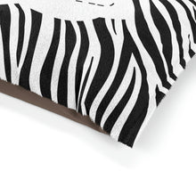 Load image into Gallery viewer, Personalized Pet Bed | Dog Bed | Cat Bedding | Soft Fluffy Dog Bed | Comfy Cozy Bed | Washable Bed | Best Dog Bed | Animal Zebra Print Bed
