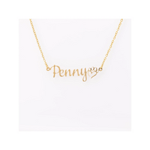 Load image into Gallery viewer, Personalized Puppy Dog Mom Necklace | Dog Paw Jewelry | Name Necklace | Custom Name Dog Necklace | Valentine's Day Gift | Puppy Dog Gift