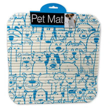 Load image into Gallery viewer, Pet Print Dog Cat Mat Bowls