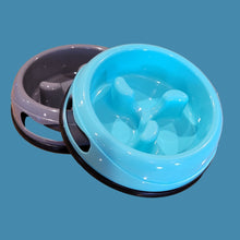 Load image into Gallery viewer, Slow Feeder Bowl Grey or Light Blue