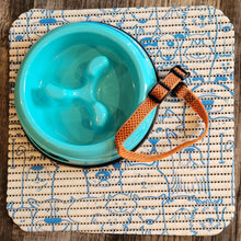 Load image into Gallery viewer, Slow Feeder Bowl - Pets Dogs Cats - Grey or Light Blue