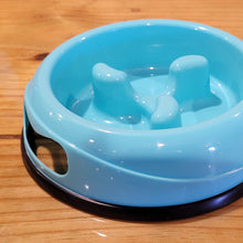Load image into Gallery viewer, Slow Feeder Bowl - Pets Dogs Cats - Grey or Light Blue