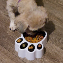 Load image into Gallery viewer, Paw Print Shaped Bowl Dog Cat Animal