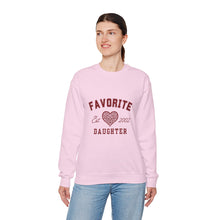 Load image into Gallery viewer, Favorite Daughter Sweatshirt - Est. Date or Year Heart Graphic Crewneck
