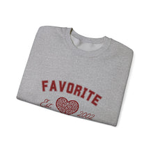Load image into Gallery viewer, Favorite Daughter Sweatshirt - Est. Date or Year Heart Graphic Crewneck

