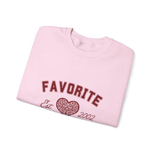 Load image into Gallery viewer, Favorite Daughter Sweatshirt - Est. Date or Year Heart Graphic Crewneck

