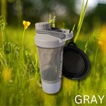 Load image into Gallery viewer, Cool Dog Water Bottle with Treat Compartment and Collapsible Water Dish
