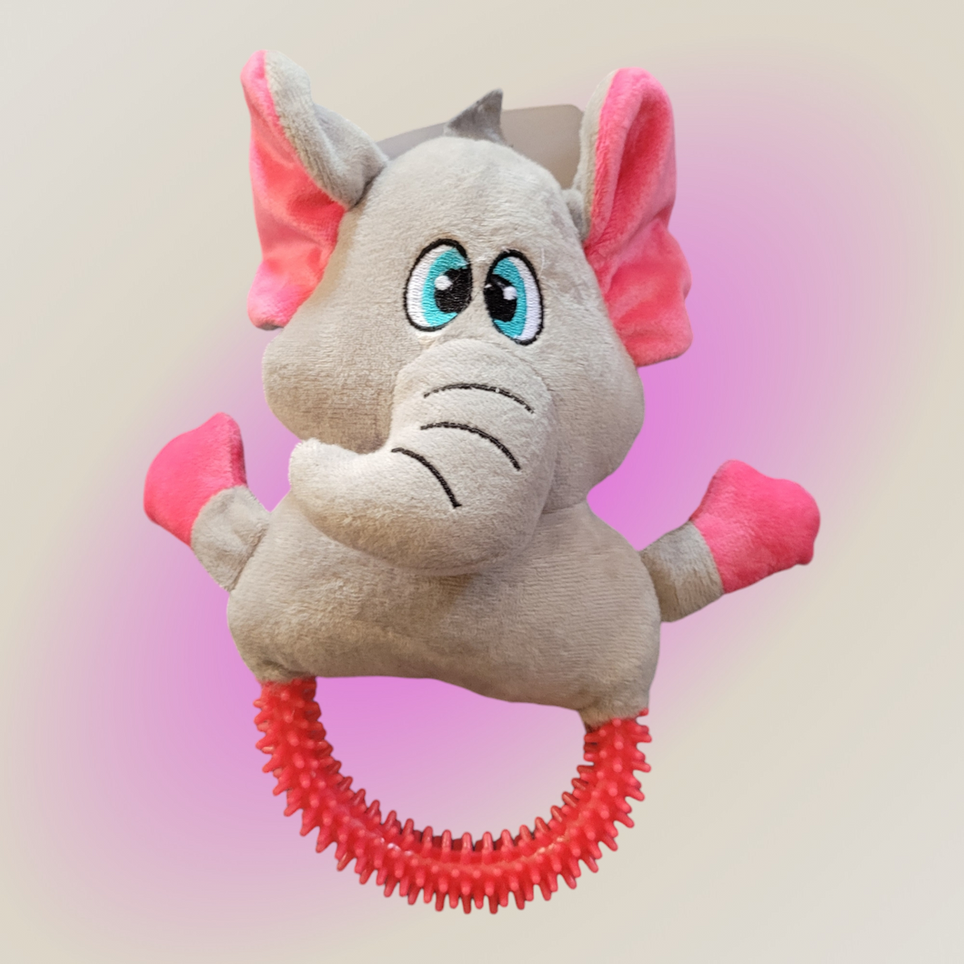 Elephant Plush Toy with a Pull Handle