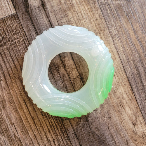 Squeaky Dog Toy Donut Glow in the dark