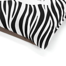 Load image into Gallery viewer, Personalized Pet Bed | Dog Bed | Cat Bedding | Soft Fluffy Dog Bed | Comfy Cozy Bed | Washable Bed | Best Dog Bed | Animal Zebra Print Bed
