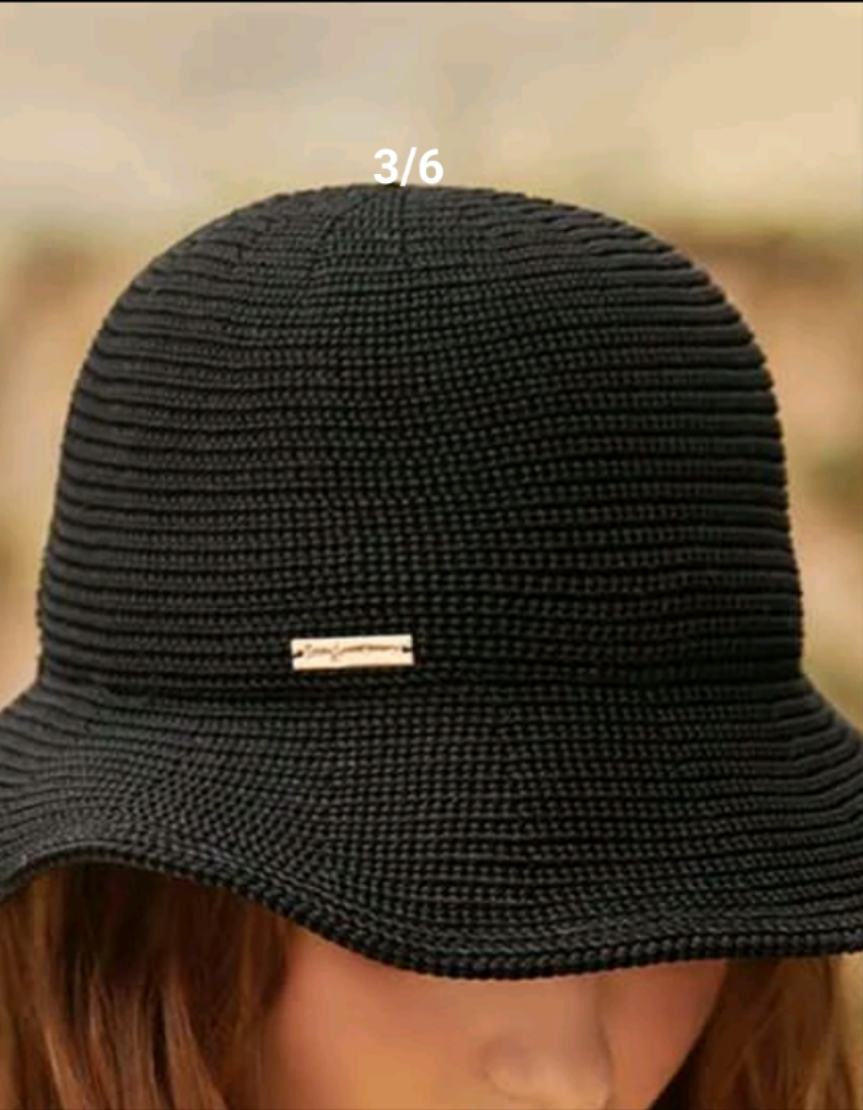 Casual Black Knit Bucket Hat Adjustable – Kiki's Keepsakes LLC Casual Black Knit Bucket Hat Adjustable – Kiki's Keepsakes LLC