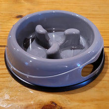 Load image into Gallery viewer, Slow Feeder Bowl - Pets Dogs Cats - Grey or Light Blue
